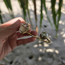 Load image into Gallery viewer, READY TO SHIP Civa Fiji Saltwater Bezel Set Pearl &amp; Shell Cuff - 14k Gold Fill FJD$
