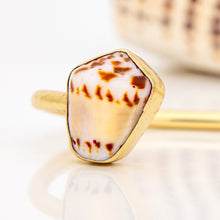 Load image into Gallery viewer, READY TO SHIP Civa Fiji Saltwater Bezel Set Pearl &amp; Shell Cuff - 14k Gold Fill FJD$
