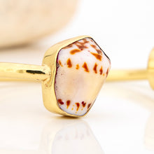 Load image into Gallery viewer, READY TO SHIP Civa Fiji Saltwater Bezel Set Pearl &amp; Shell Cuff - 14k Gold Fill FJD$
