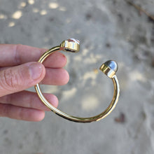 Load image into Gallery viewer, READY TO SHIP Civa Fiji Saltwater Bezel Set Pearl &amp; Shell Cuff - 14k Gold Fill FJD$
