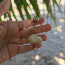 Load image into Gallery viewer, READY TO SHIP Civa Fiji Saltwater Bezel Set Pearl &amp; Shell Cuff - 14k Gold Fill FJD$
