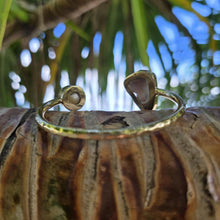 Load image into Gallery viewer, READY TO SHIP Civa Fiji Saltwater Bezel Set Pearl &amp; Shell Cuff - 14k Gold Fill FJD$
