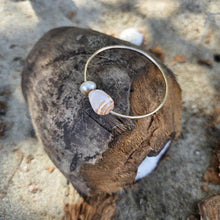 Load image into Gallery viewer, READY TO SHIP Closed Bangle 14k Gold Fill with Civa Fiji Saltwater Pearl &amp; Shell - FJD$
