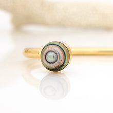 Load image into Gallery viewer, READY TO SHIP Civa Fiji Saltwater Bezel Set Pearl &amp; Shell Cuff - 14k Gold Fill FJD$
