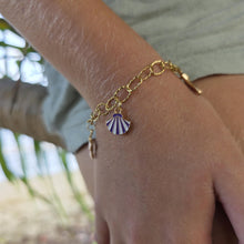 Load image into Gallery viewer, READY TO SHIP Tropical Charm Bracelet  - Gold Plated FJD$
