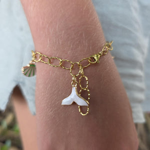 READY TO SHIP Tropical Charm Bracelet  - Gold Plated FJD$
