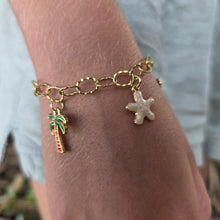 Load image into Gallery viewer, READY TO SHIP Tropical Charm Bracelet  - Gold Plated FJD$

