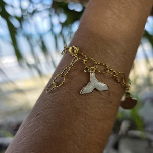 READY TO SHIP Tropical Charm Bracelet  - Gold Plated FJD$