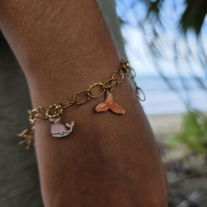 READY TO SHIP Tropical Charm Bracelet  - Gold Plated FJD$