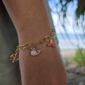 READY TO SHIP Tropical Charm Bracelet  - Gold Plated FJD$