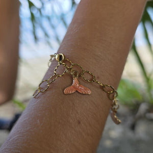 READY TO SHIP Tropical Charm Bracelet  - Gold Plated FJD$