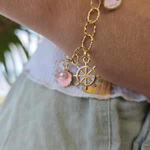 READY TO SHIP Tropical Charm Bracelet  - Gold Plated FJD$