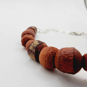 READY TO SHIP Mother of Pearl & Wooden Bead Bracelet - FJD$