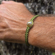 READY TO SHIP Unisex Woven Civa Fiji Pearl Bracelet - FJD$