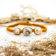 READY TO SHIP Unisex Civa Fiji Pearl Trio Bracelet - FJD$