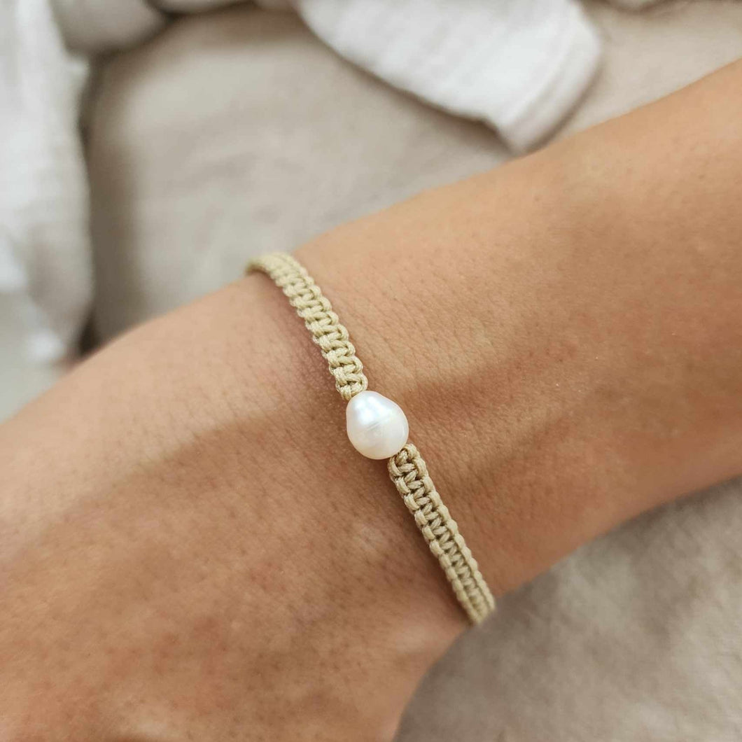 READY TO SHIP Freshwater Pearl Bracelet - Nylon FJD$