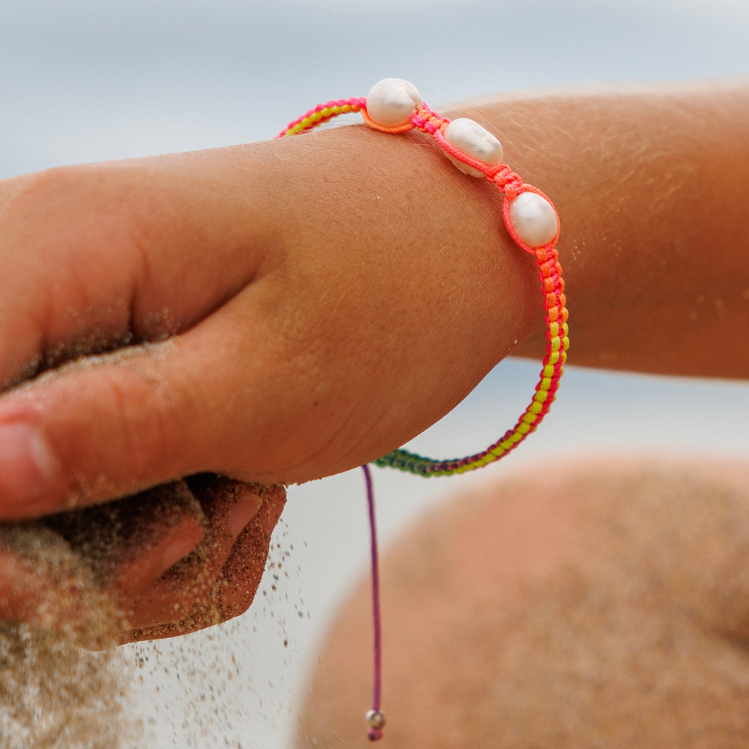 READY TO SHIP Freshwater Pearl Bracelet - Nylon FJD$