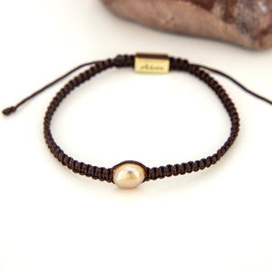 READY TO SHIP Unisex Woven Freshwater Pearl Bracelet - FJD$