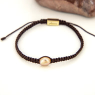READY TO SHIP Unisex Woven Freshwater Pearl Bracelet - FJD$