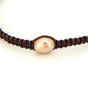READY TO SHIP Unisex Woven Freshwater Pearl Bracelet - FJD$