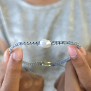 READY TO SHIP Unisex Woven Freshwater Pearl Bracelet - FJD$