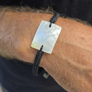 READY TO SHIP Unisex Mother of Pearl Nylon Bracelet - FJD$