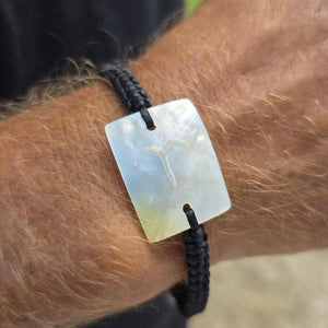 READY TO SHIP Unisex Mother of Pearl Nylon Bracelet - FJD$