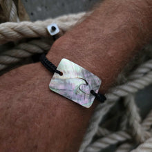 Load image into Gallery viewer, READY TO SHIP Unisex Mother of Pearl Nylon Bracelet - FJD$
