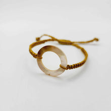 Load image into Gallery viewer, READY TO SHIP Unisex Circle Mother of Pearl Nylon Bracelet - FJD$
