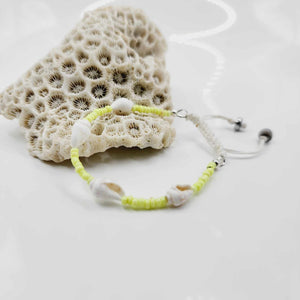 READY TO SHIP Shell & Bead Adjustable Bracelet - FJD$