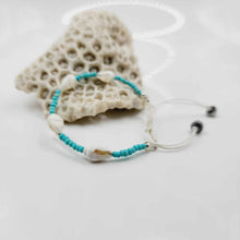 Load image into Gallery viewer, READY TO SHIP Shell &amp; Bead Adjustable Bracelet - FJD$
