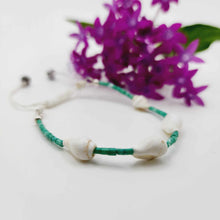Load image into Gallery viewer, READY TO SHIP Shell &amp; Bead Adjustable Bracelet - FJD$
