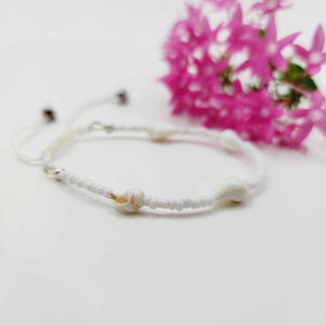 READY TO SHIP Shell & Bead Adjustable Bracelet - FJD$