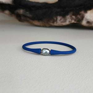 READY TO SHIP Unisex Civa Fiji Pearl Bracelet - Soft Stretch Rubber FJD$