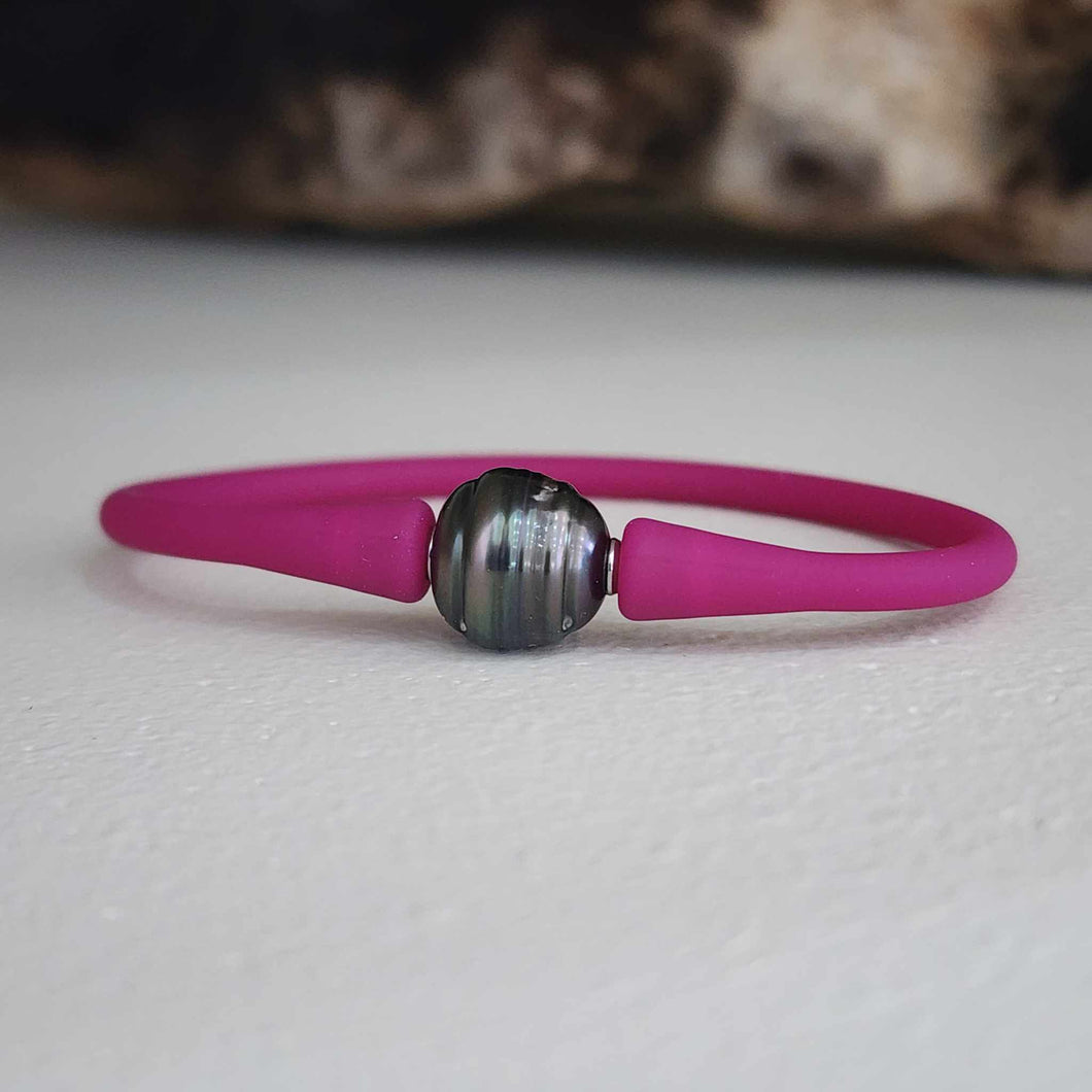 READY TO SHIP Unisex Civa Fiji Pearl Bracelet - Soft Stretch Rubber FJD$