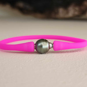 READY TO SHIP Unisex Civa Fiji Pearl Bracelet - Soft Stretch Rubber FJD$