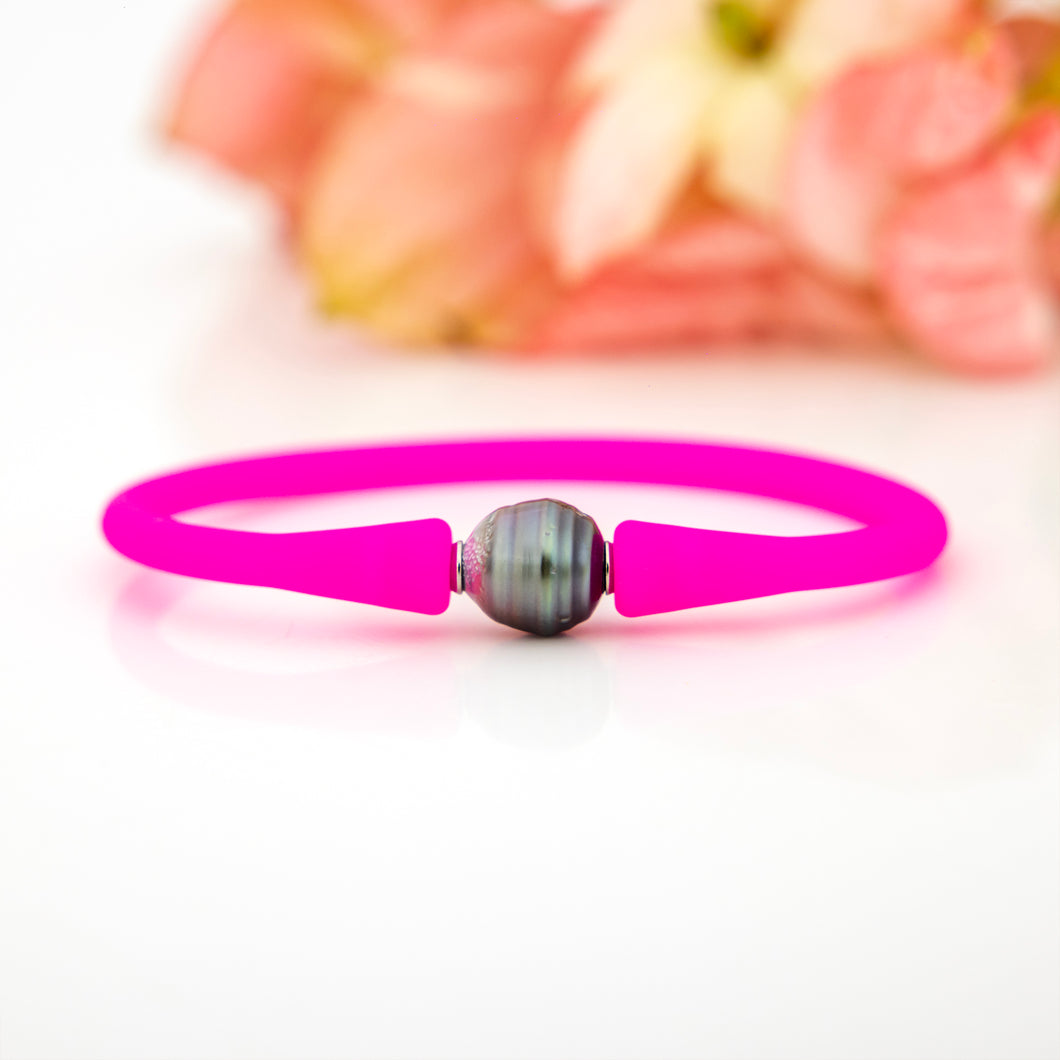 READY TO SHIP Unisex Civa Fiji Pearl Bracelet - Soft Stretch Rubber FJD$