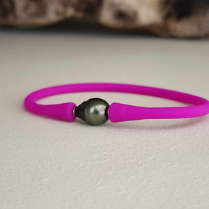 READY TO SHIP Unisex Civa Fiji Pearl Bracelet - Soft Stretch Rubber FJD$