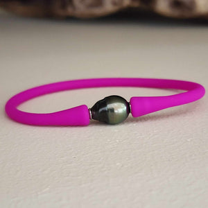 READY TO SHIP Unisex Civa Fiji Pearl Bracelet - Soft Stretch Rubber FJD$