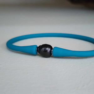 READY TO SHIP Unisex Civa Fiji Pearl Bracelet - Soft Stretch Rubber FJD$