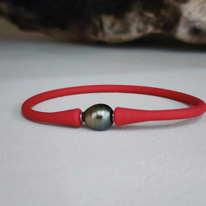 READY TO SHIP Unisex Civa Fiji Pearl Bracelet - Soft Stretch Rubber FJD$