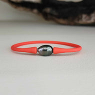 READY TO SHIP Unisex Civa Fiji Pearl Bracelet - Soft Stretch Rubber FJD$