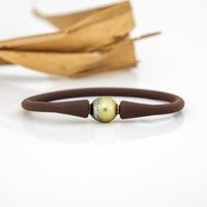 READY TO SHIP Unisex Civa Fiji Pearl Bracelet - Soft Stretch Rubber FJD$