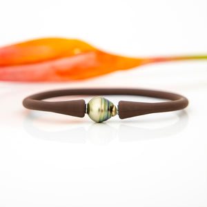 READY TO SHIP Unisex Civa Fiji Pearl Bracelet - Soft Stretch Rubber FJD$