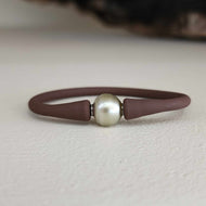 READY TO SHIP Unisex Civa Fiji Pearl Bracelet - Soft Stretch Rubber FJD$