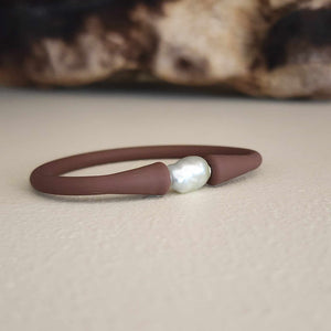 READY TO SHIP Unisex Freshwater Pearl Bracelet - Soft Stretch Rubber FJD$
