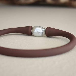 READY TO SHIP Unisex Freshwater Pearl Bracelet - Soft Stretch Rubber FJD$