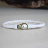 READY TO SHIP Unisex Civa Fiji Pearl Bracelet - Soft Stretch Rubber FJD$