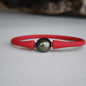 READY TO SHIP Unisex Civa Fiji Pearl Bracelet - Soft Stretch Rubber FJD$