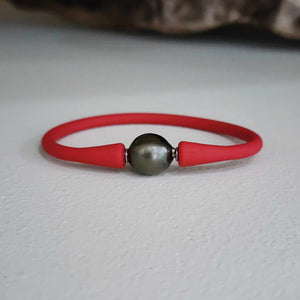 READY TO SHIP Unisex Civa Fiji Pearl Bracelet - Soft Stretch Rubber FJD$
